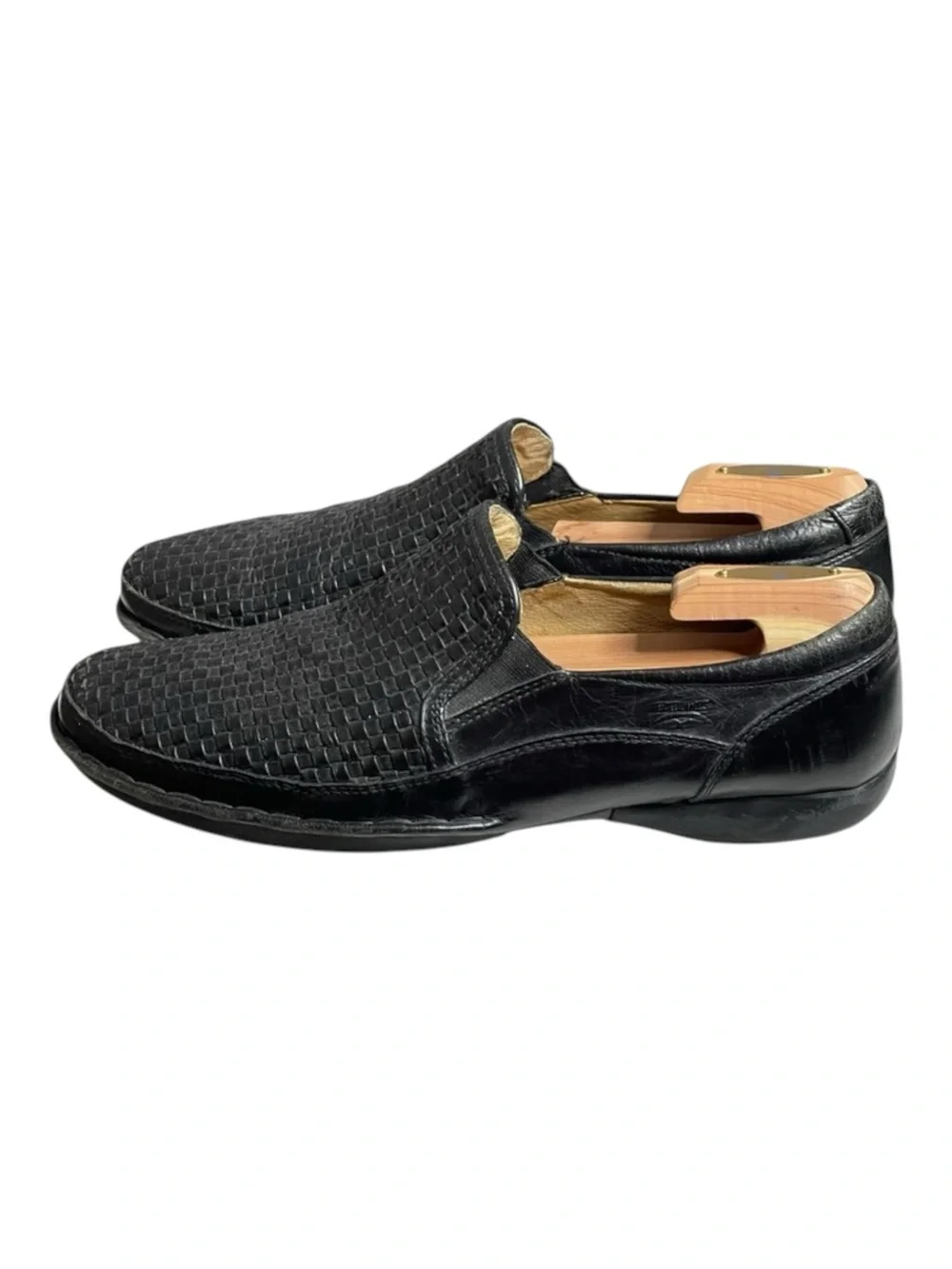 Pikolinos 𖤐 Woven Leather Comfort Loafer Slip On Dress Shoes 𖤐 Black 𖤐 9D